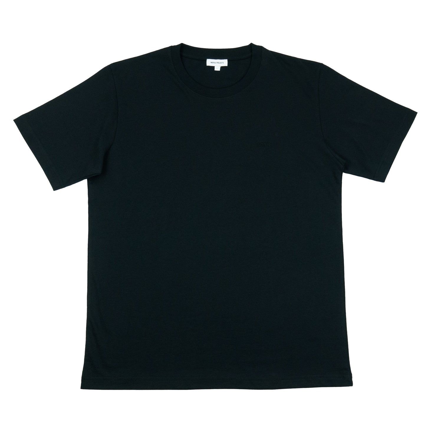 Norse Projects Johannes Organic Norse Logo t-Shirt - Black AW24