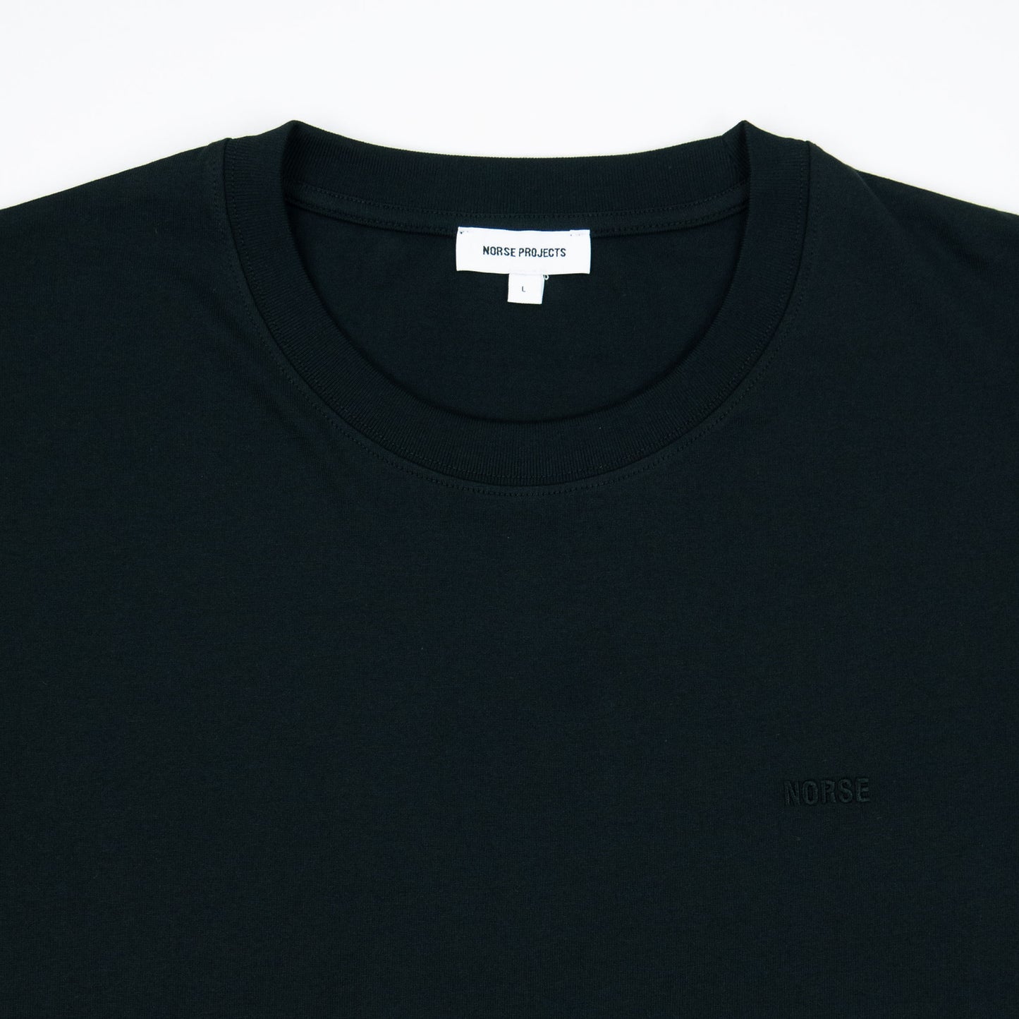 Norse Projects Johannes Organic Norse Logo t-Shirt - Black AW24