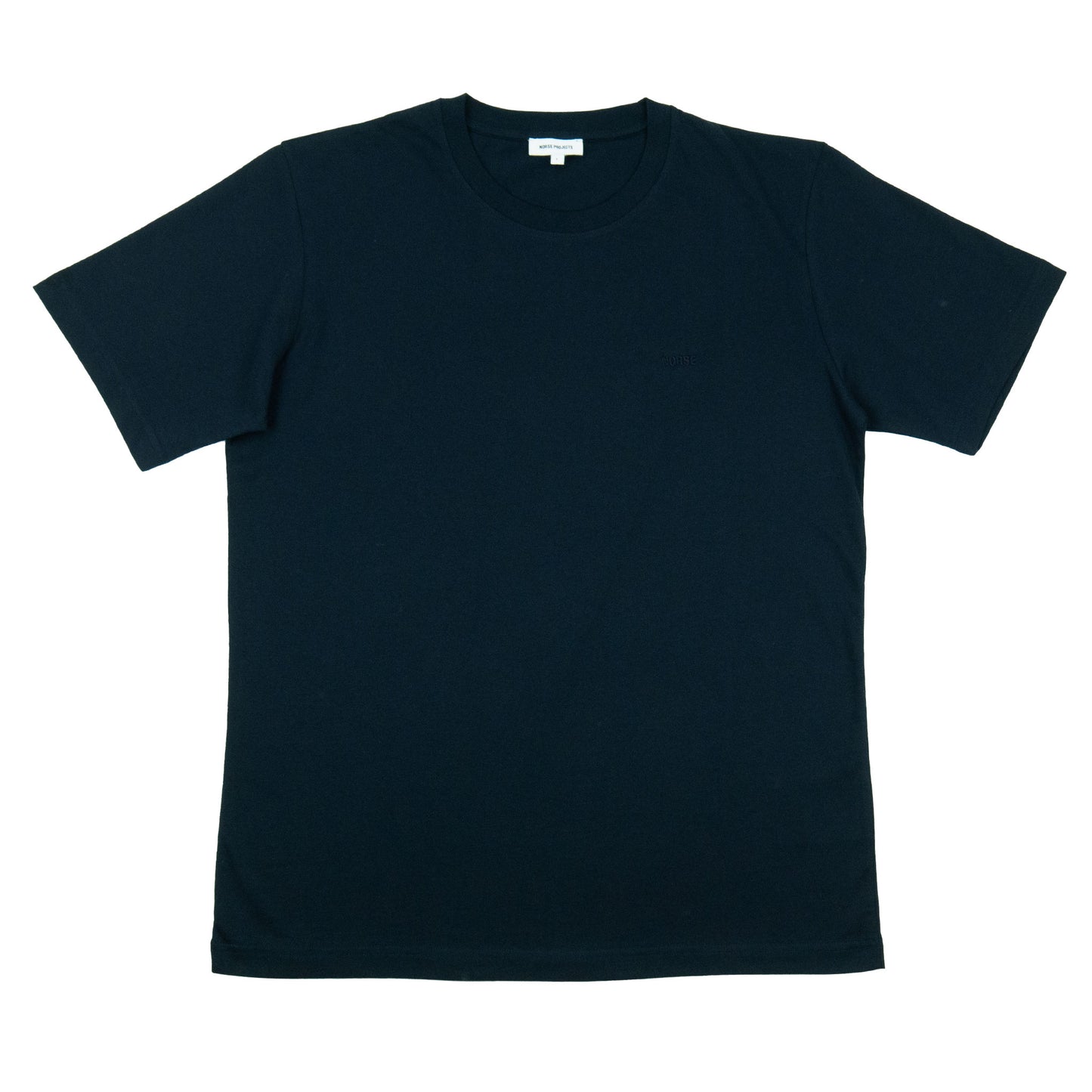 Norse Projects Johannes Organic Norse Logo T-Shirt - Dark Navy AW24