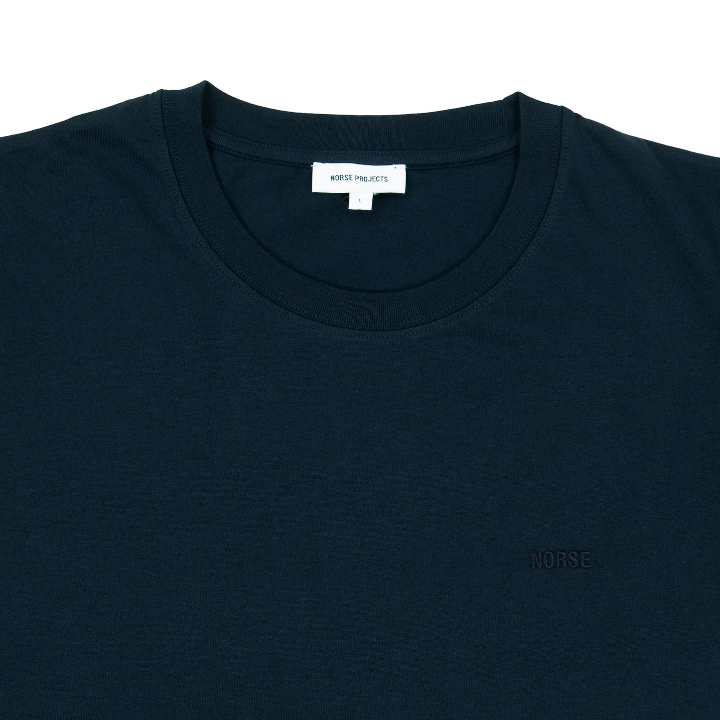 Norse Projects Johannes Organic Norse Logo T-Shirt - Dark Navy AW24