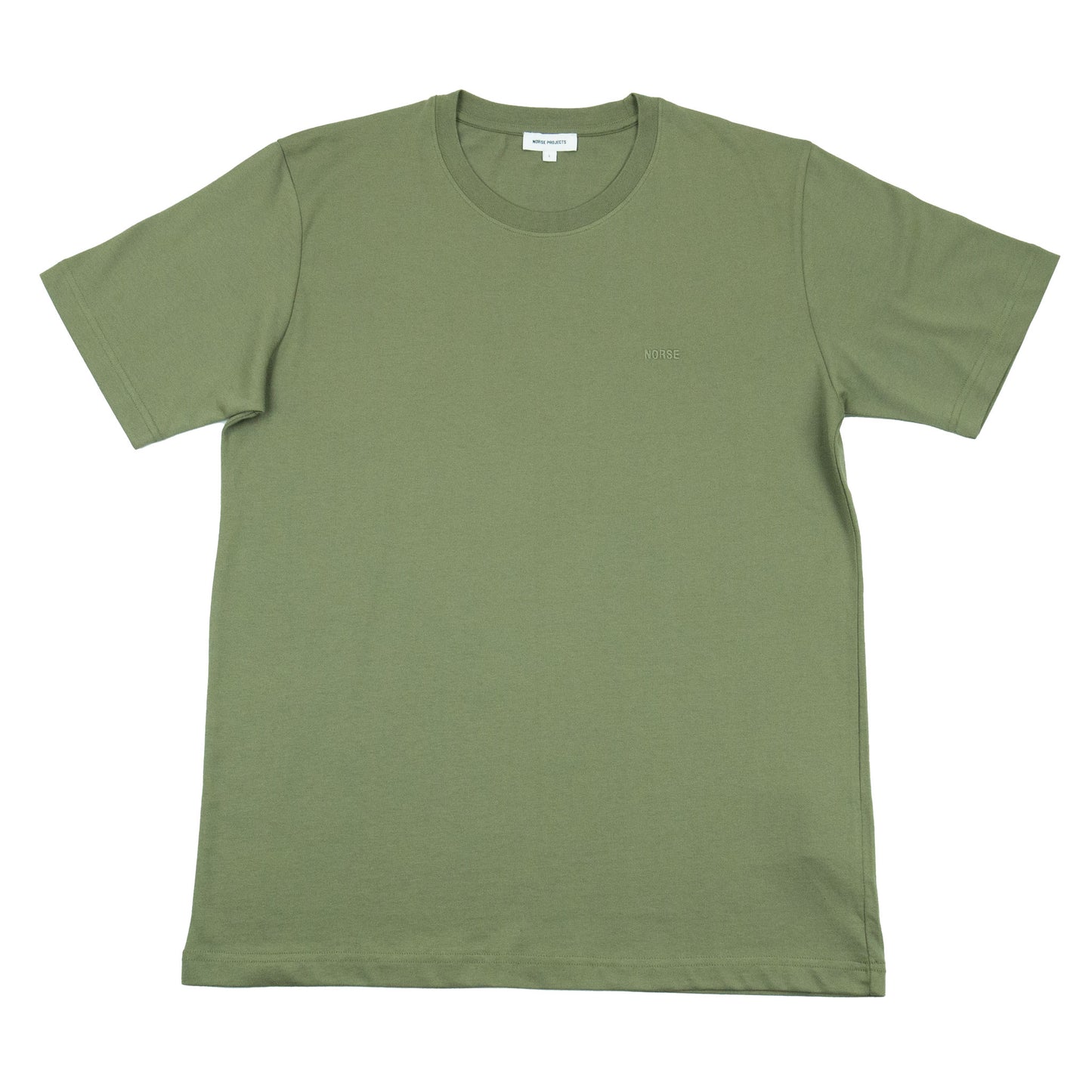 Norse Projects Johannes Organic Norse Logo T-Shirt - Sediment Green AW24