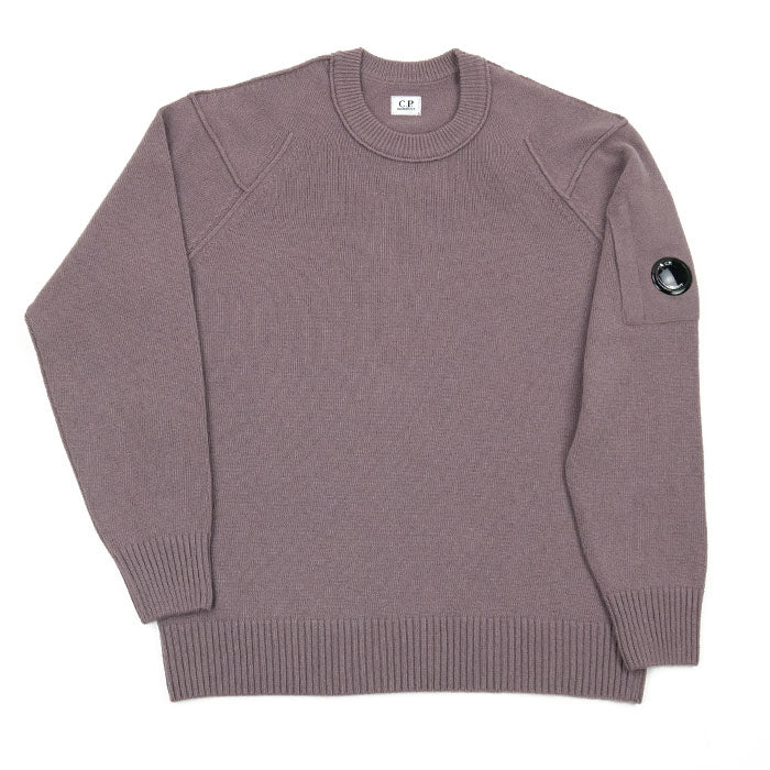 C.P. Company Lambswool GRS Crew Neck Knit - Purple Dove AW24