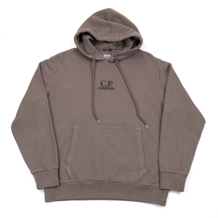 C.P. Company Brushed and Emerized Hoodie - Purple Dove AW24