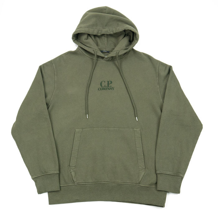 C.P. Company Brushed and Emerized Hoodie - Grape leaf AW24