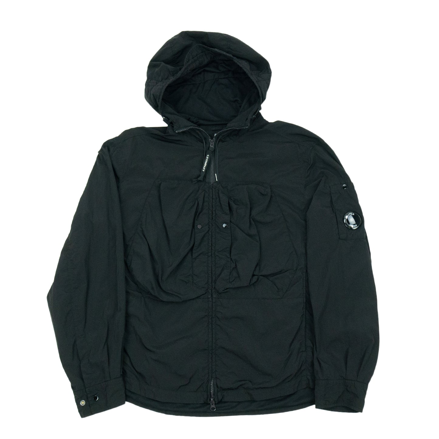 C.P. Company Chrome-R Hooded Overshirt - Black AW24