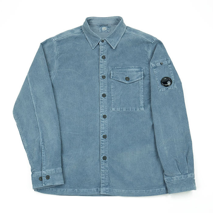 C.P. Company Corduroy Lens Shirt - Flint Stone AW24