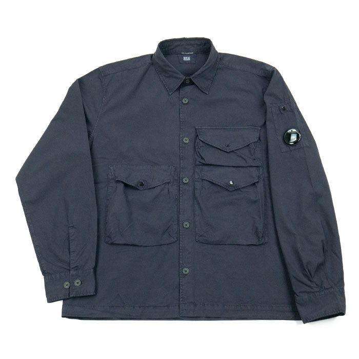 C.P. Company Organic Gabardine Utility Overshirt - Nightshade AW24