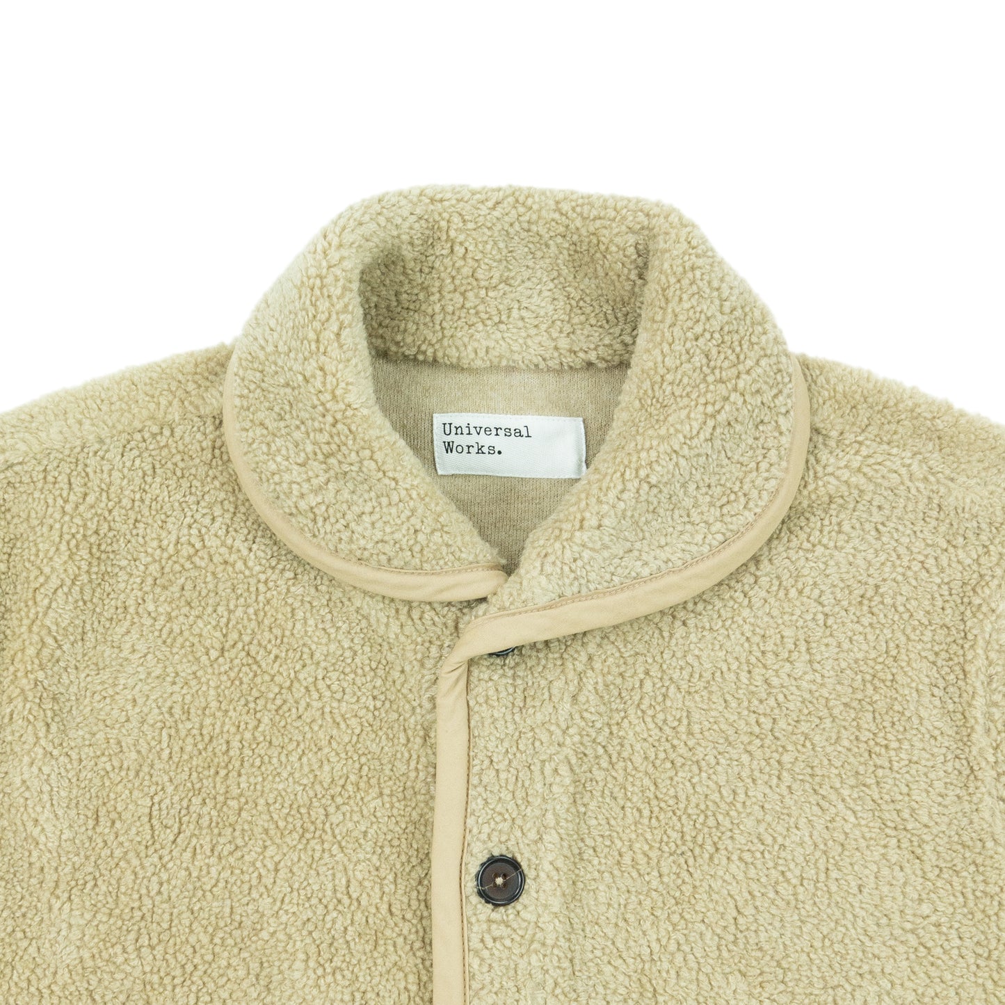 Universal Works. Mountain Fleece Lancaster Jacket - Stone AW24