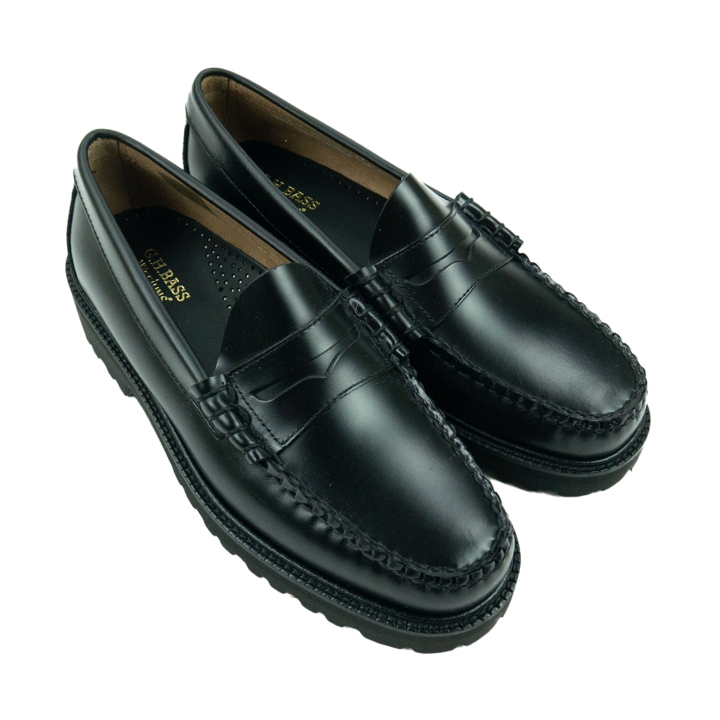 G.H.Bass Weejuns 90s Larson Penny Loafers - Black AW24