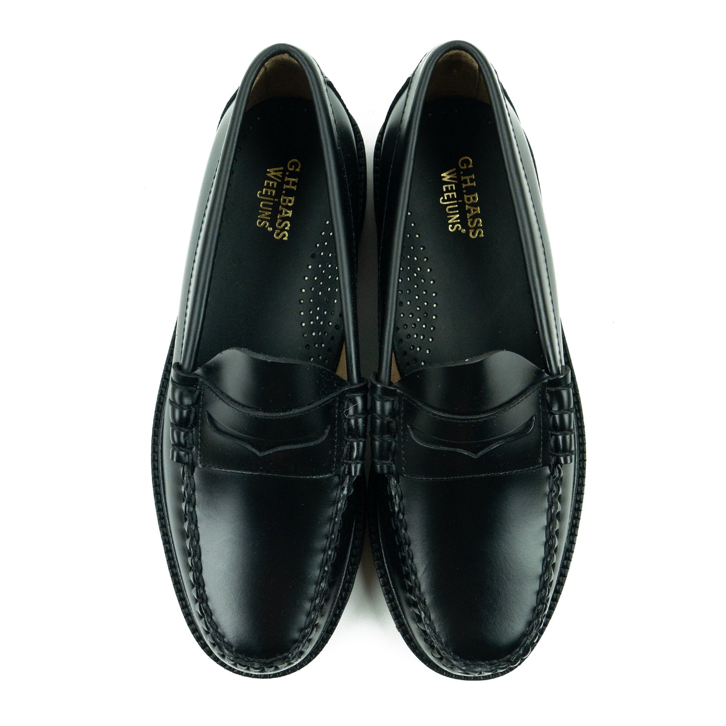 G.H.Bass Weejuns 90s Larson Penny Loafers - Black AW24