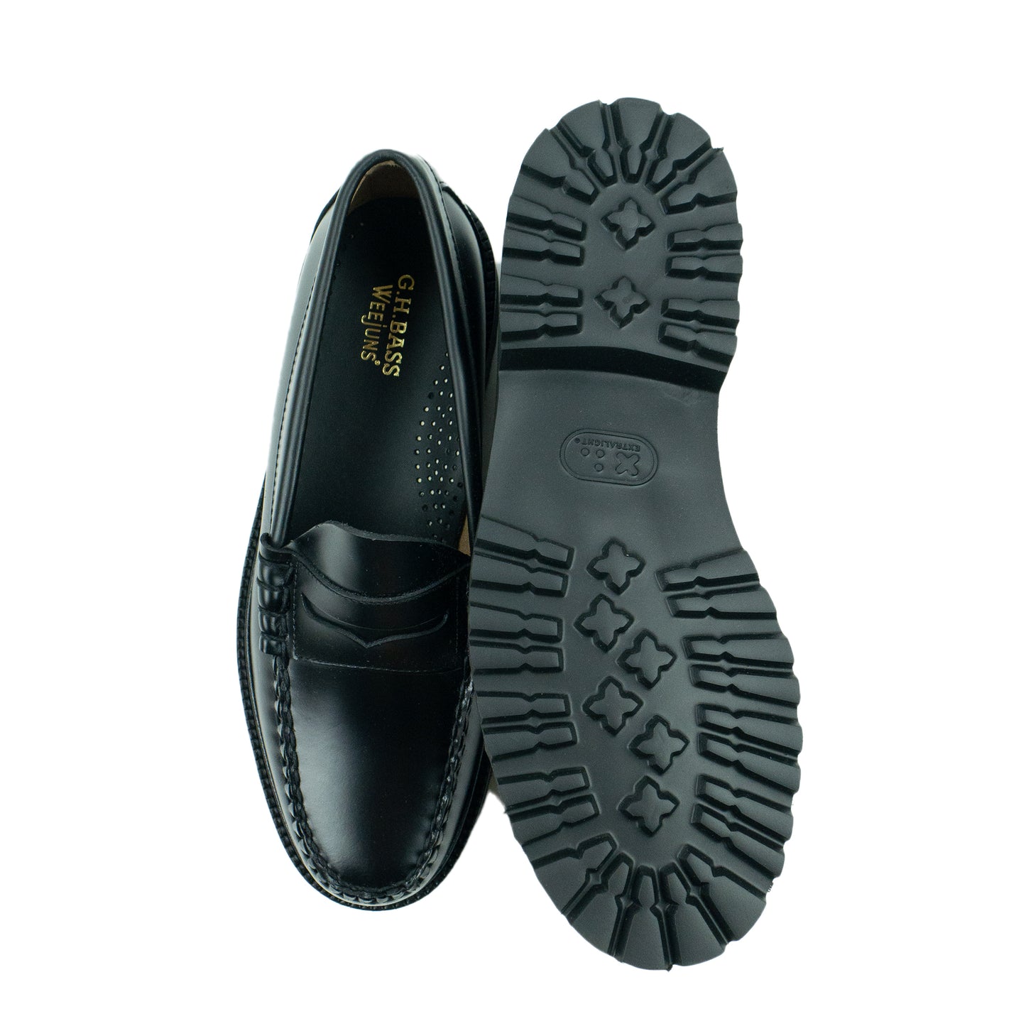 G.H.Bass Weejuns 90s Larson Penny Loafers - Black AW24