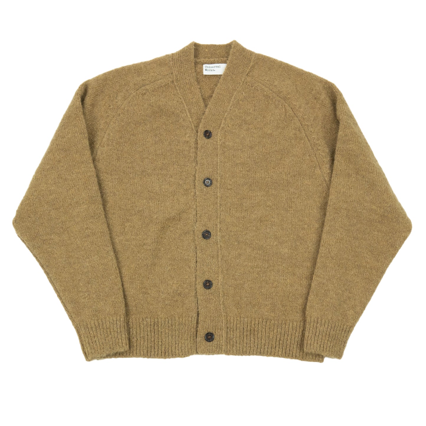 Universal Works. David Cardigan - Sand AW24