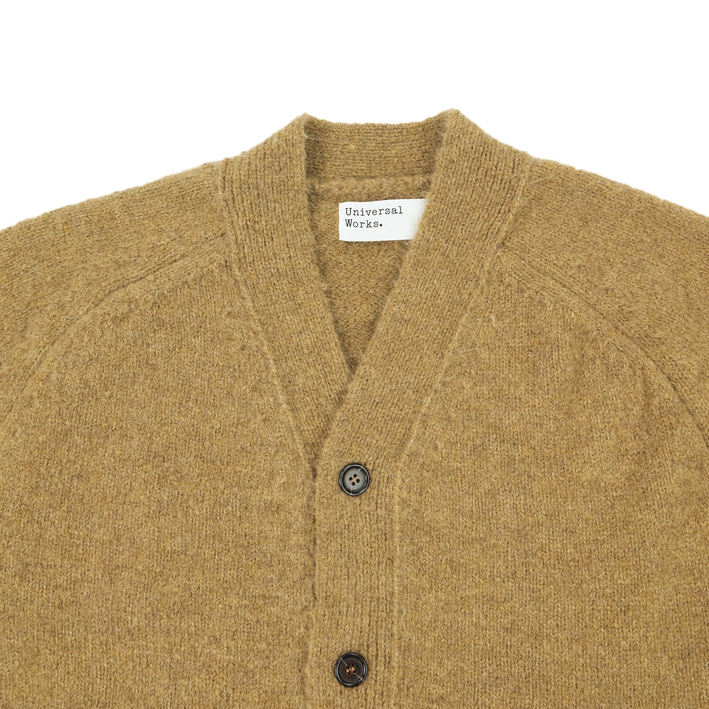 Universal Works. David Cardigan - Sand AW24