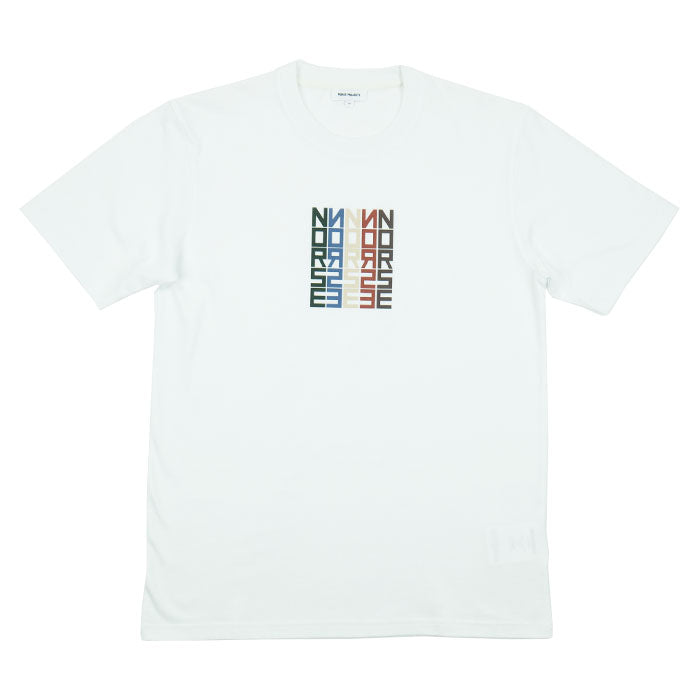 Norse Projects Johannes Org. Totem Logo Tee - White PA24