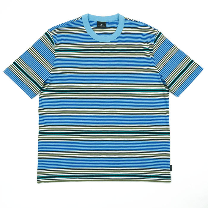 Paul Smith Stripe Tee - Light Blue PA24