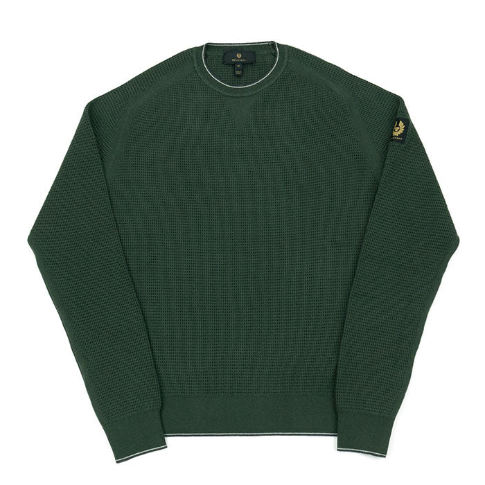 Belstaff Cole Crew Jumper - Tile Green AW24