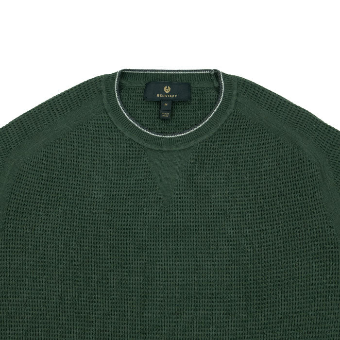 Belstaff Cole Crew Jumper - Tile Green AW24