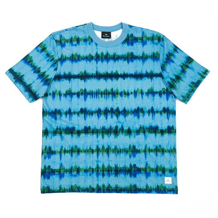 Paul Smith Shibori Stripe Tee - Blue PA24