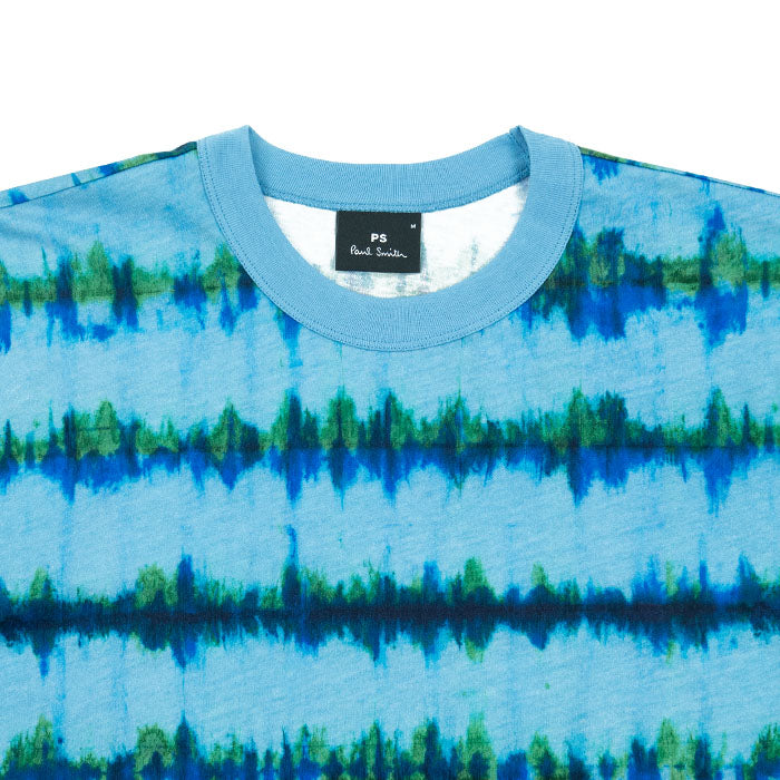 Paul Smith Shibori Stripe Tee - Blue PA24