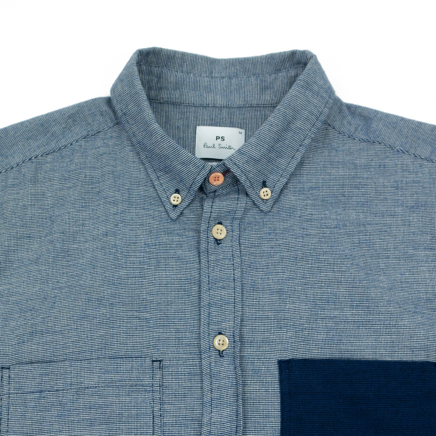 Paul Smith Regular Patch Shirt - Blue AW24