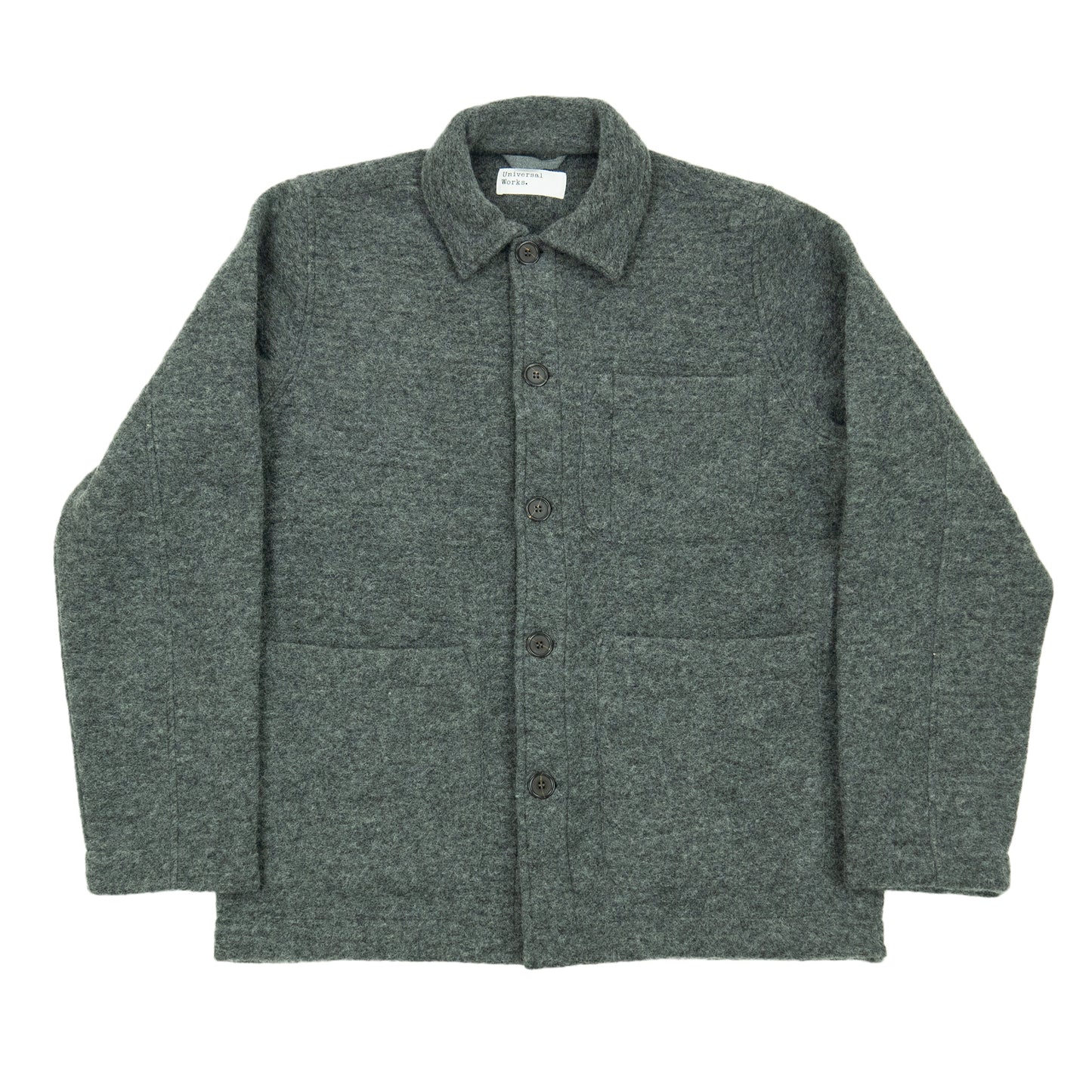 Universal Works. Wool Fleece Field Jacket - Grey Marl AW24