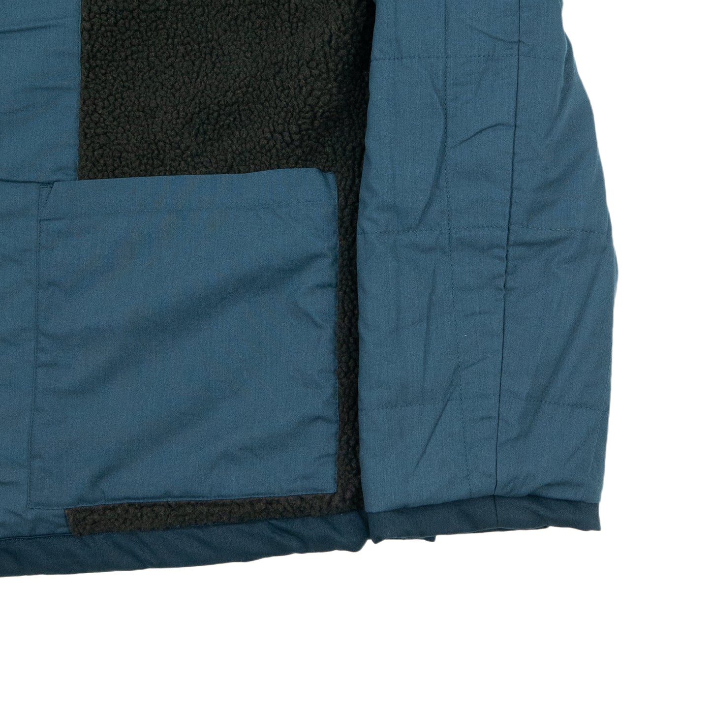 Universal Works. Brushed P.Tech/Sherpa Reversible N1 Jacket - Navy/Brown AW24