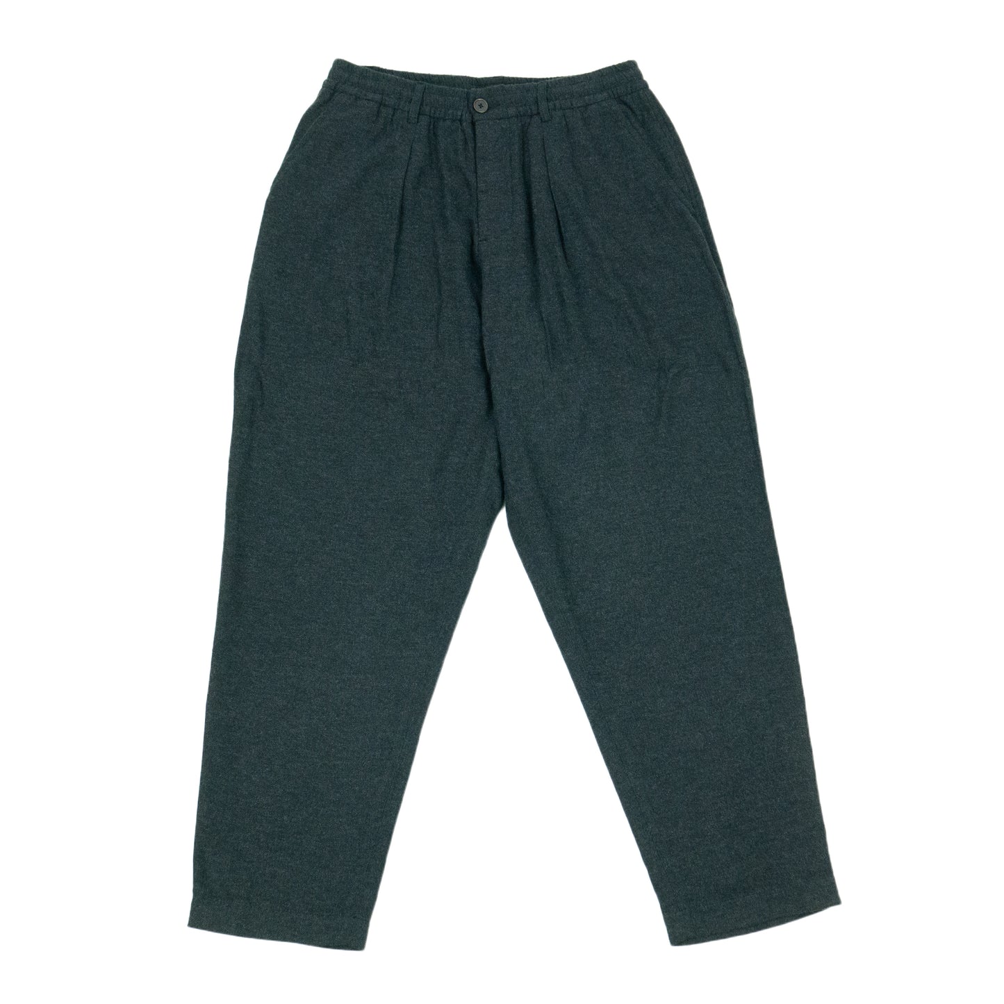 Universal Works. Veta Upcycled Cotton Pleated Track Pant  - Charcoal AW24