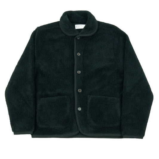 Universal Works. Mountain Fleece Lancaster Jacket - Black AW24