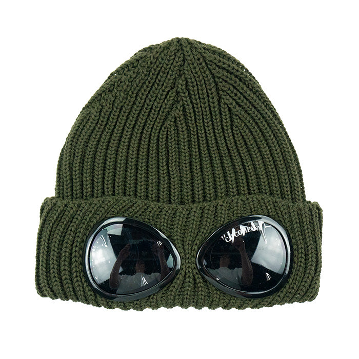 C.P. Company Merino Goggle Beanie - Ivy Green