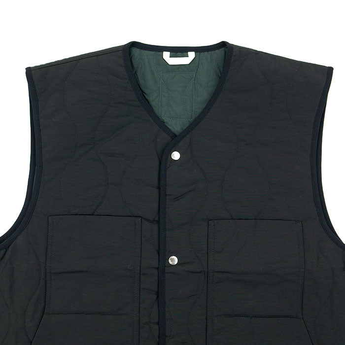 Norse Projects Peter Waxed Nylon Insulated Vest - Black S24