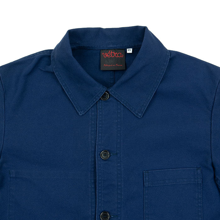 Vetra-1G55/4-Twill Workjacket-Navy-Made in France-Bleu de Travial-Room26Clothing